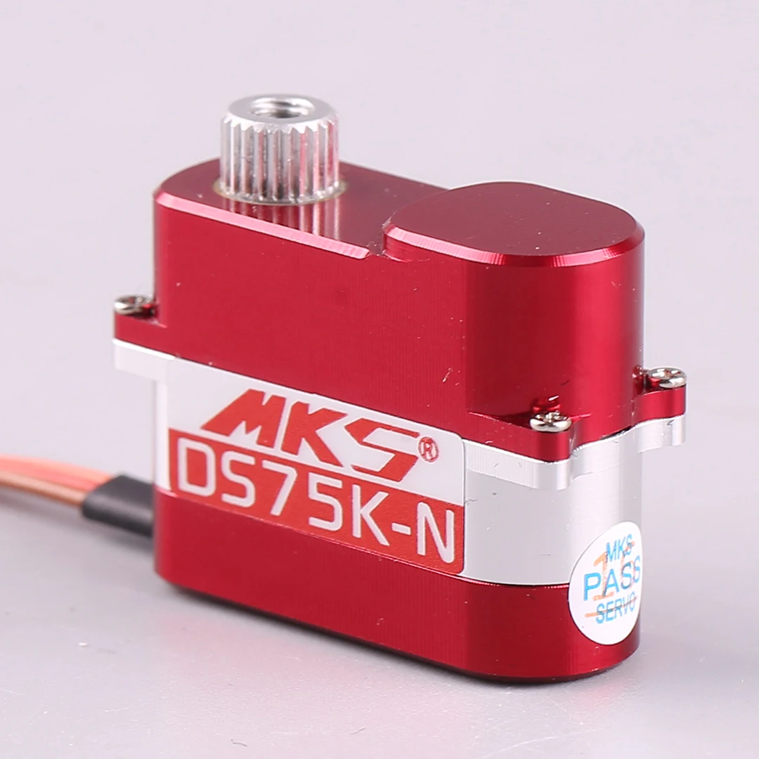 MKS DS75k-N metal gear steering gear hollow cup motor servo CNC metal housing earless version