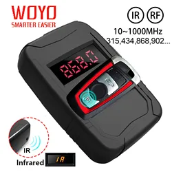 WOYO 10-1000MHZ For All Car Key Frequence Tester Remote Control Detector, IR RF Door TV Remote Inspection Tools, 315,433,868MHZ