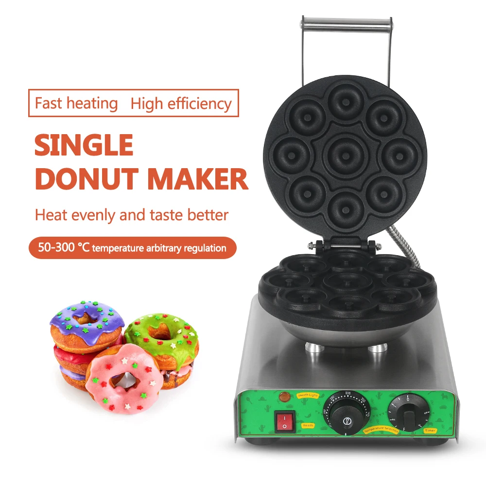 

ITOP Donut Maker 9 pcs Electric Donut Baking Machine 1750W Commercial Doughnut Machine Dessert Bakeware Electric Baking Pan 220V