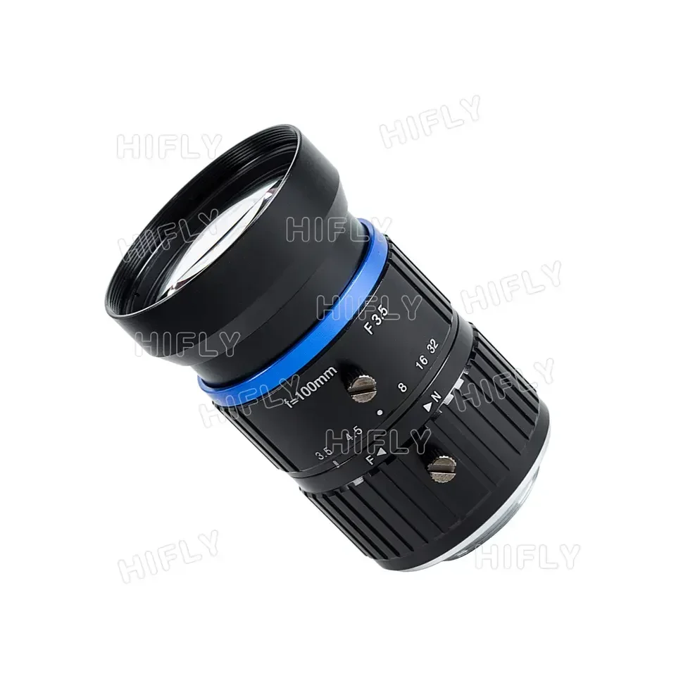 8MP 1 "الاستشعار F3.5-32 الصناعية البصرية تركيز ثابت عدسة الكاميرا 100 مللي متر آلة الرؤية عدسات FA