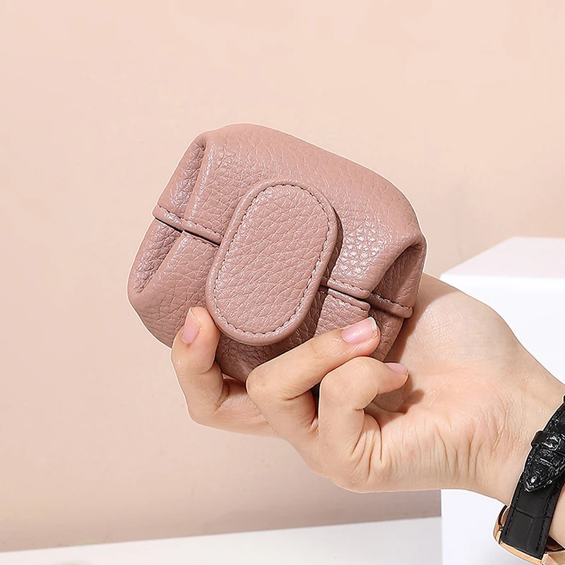 الصلبة اللون البسيطة عملة تخزين محفظة جلدية تغيير المحفظة للنساء مشبك مفتاح سماعة حقيبة التخزين للتسوق الصادرة #3