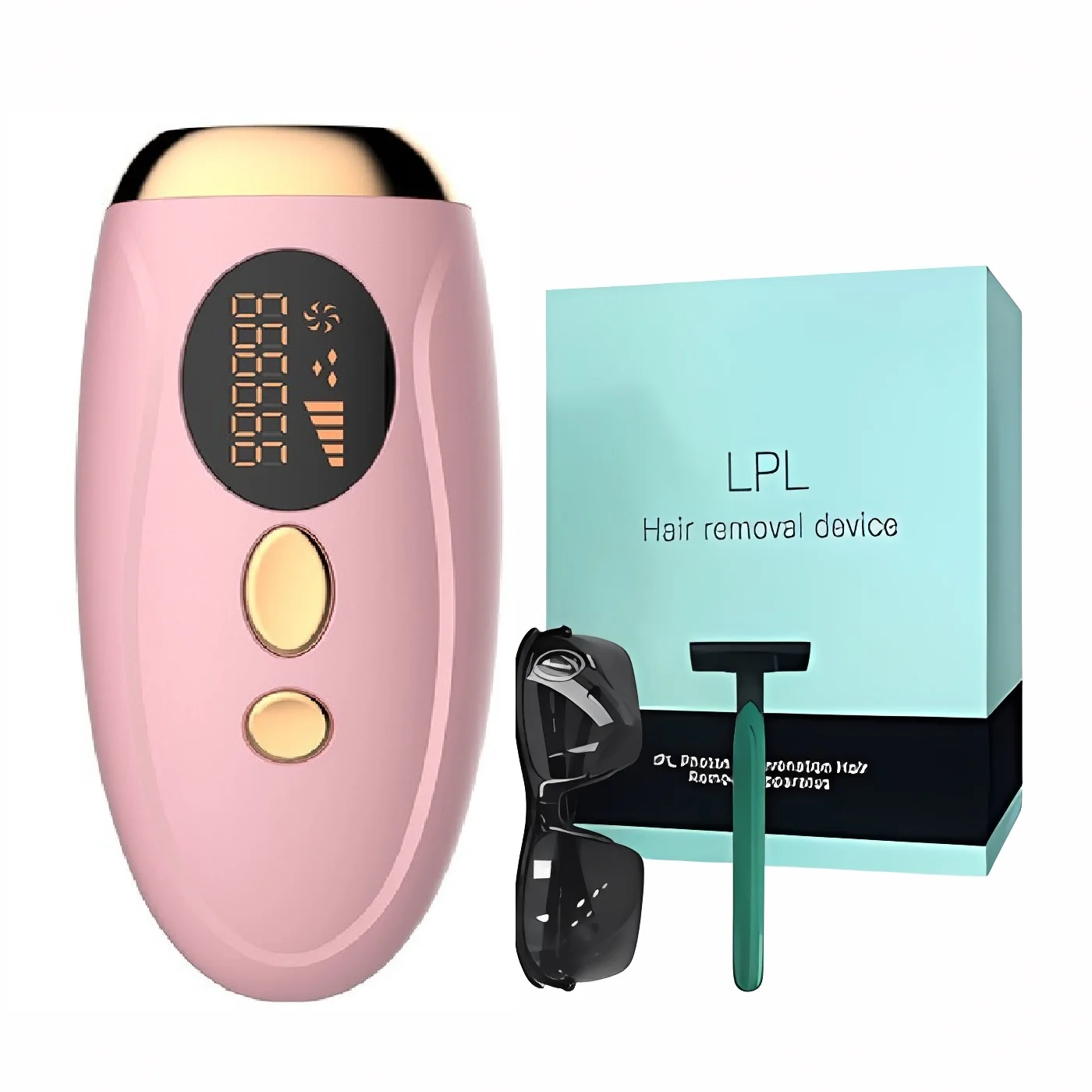 Portable IPL Laser Epilator 999999 Flashes - Painless, Permanent Hair Removal for Women’s Body and Bikini Line