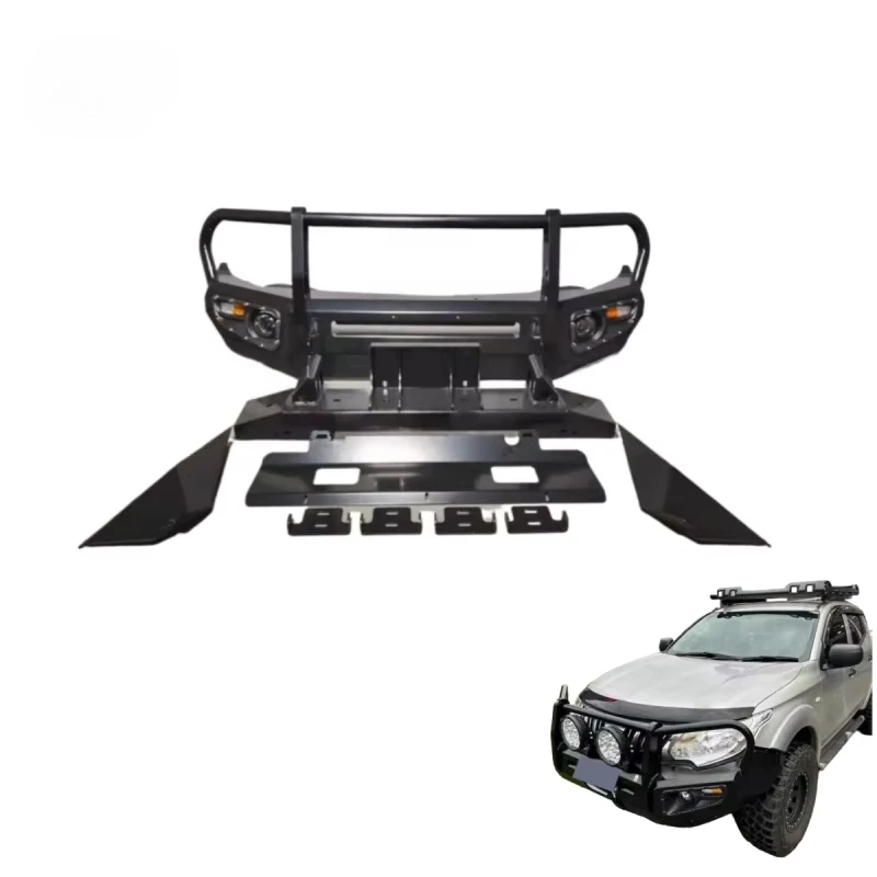 

Brand-New Steel Front Bumper Kit with Tow Hook Cut-Outs for Mitsubishis Triton L200 15-18 MQ Hot-selling Product