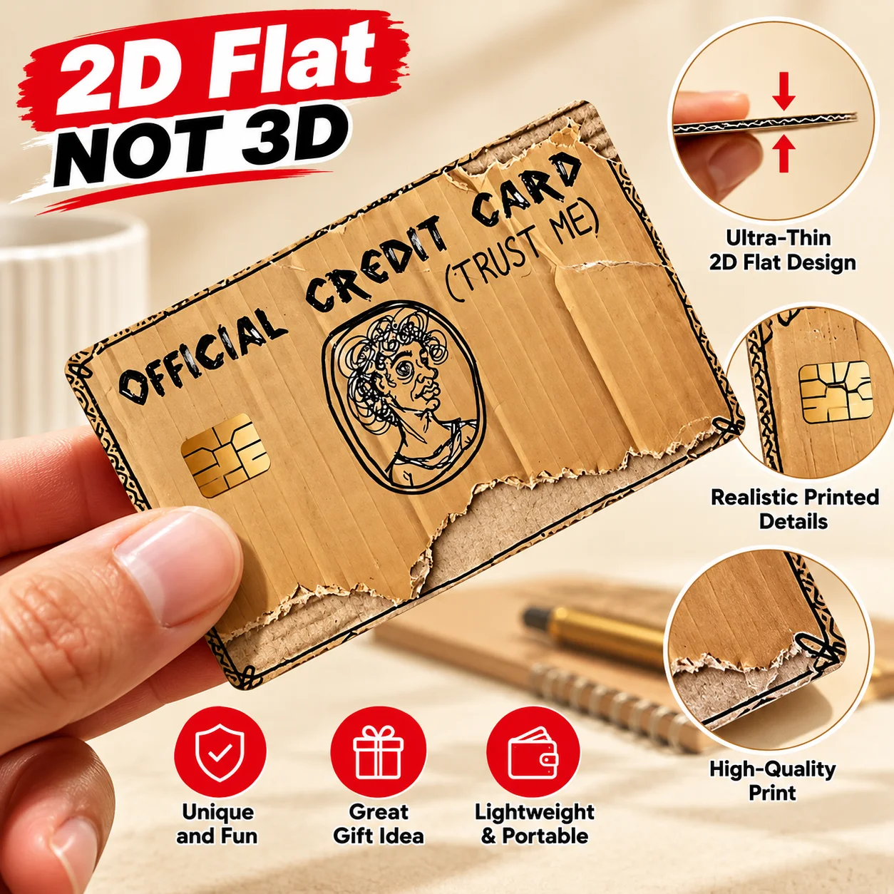 2D Flat PVC Funny ID Credit Card Sticker Waterproof No Bubble Bank Card Protector Debit Card Cover Case Decal EBT Gift For Men