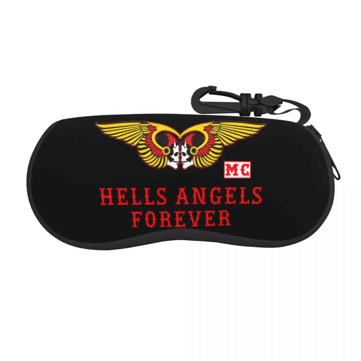 Estuche de gafas Hells Angels, caja de almacenamiento de gafas de moda, Protector de contactos de ojos