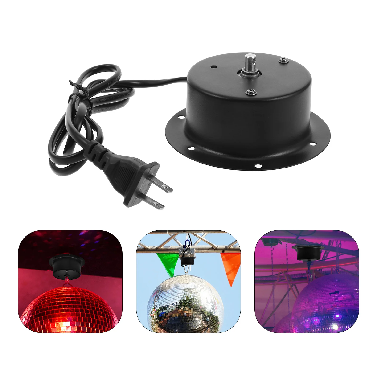

Heavy Duty Stage Lighting Motor For Disco Ball Smooth Slow Rotation Ceiling Mounted Mirror Ball Rotator For