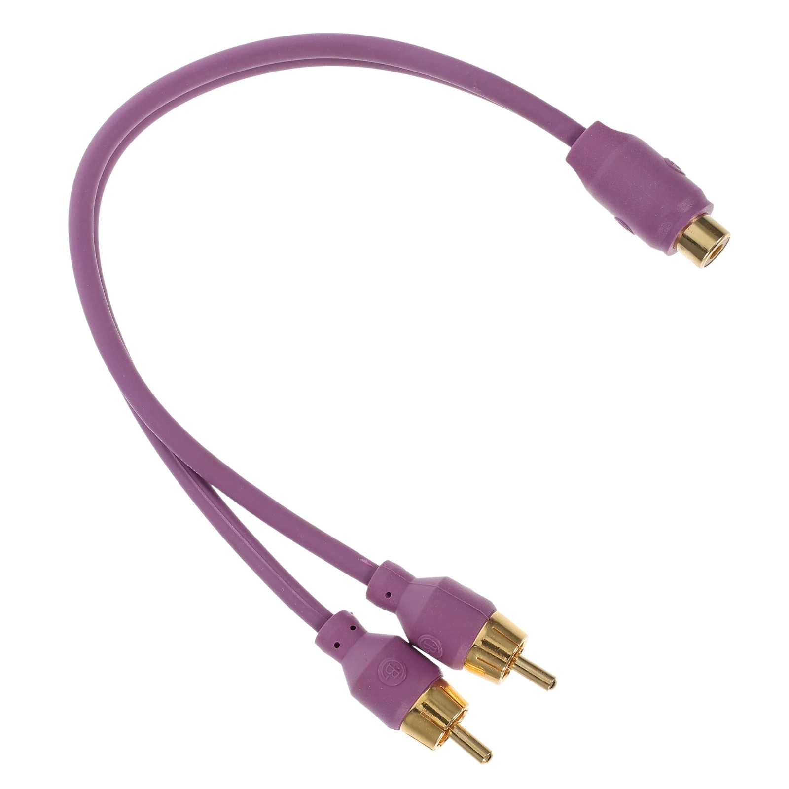 

Audio Subwoofer Amplifier Conversion Splitter Cable 1 Female to 2 Male Powerful Bass Stable Current Output Car Audio Wire