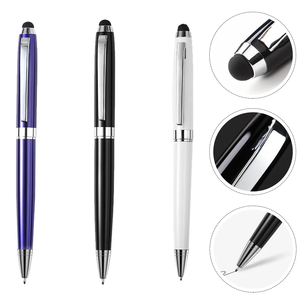 

3 Pcs Pen Stylus Capacitor Capacitive Number Finger Metal Touch Screen Device Work
