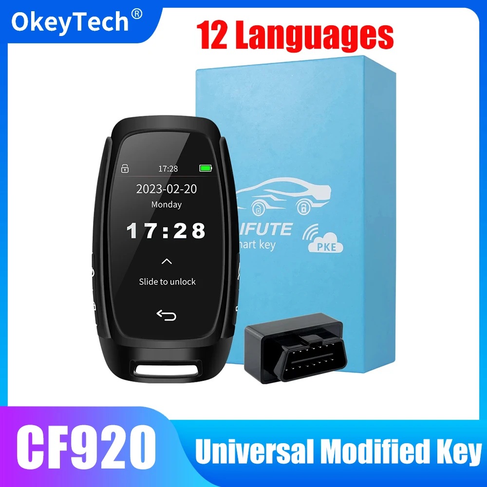 OkeyTech Universal Modified CF920 LCD Smart Remote Car Key For BMW For KIA For Audi For Hyundai Comfortable Go Auto Lock