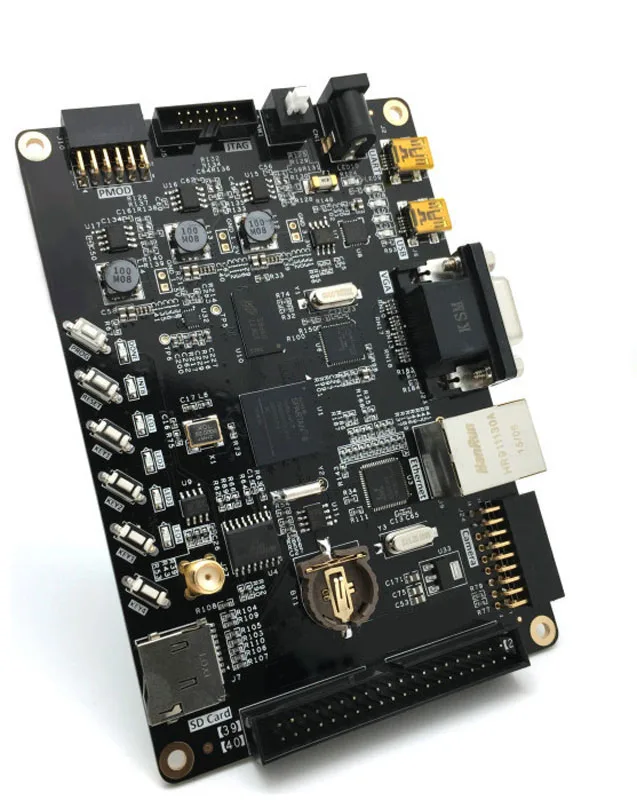 

FPGA Development Board XC6SLX16 DDR3 1Gbit FLASH 128Mbit Gigabit Ethernet USB2.0 VGA Camera SD RTC JTAG Expansion Module