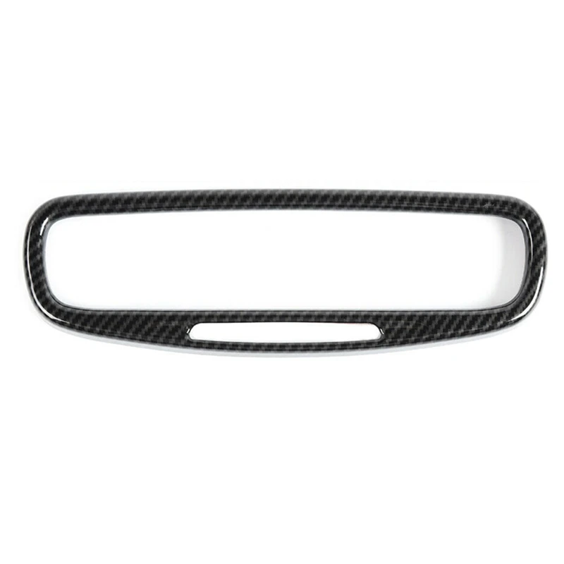 Rearview Mirror Frame Cover Trim ABS Carbon Fiber for Dodge Durango 2011-2020 Interior Accessories