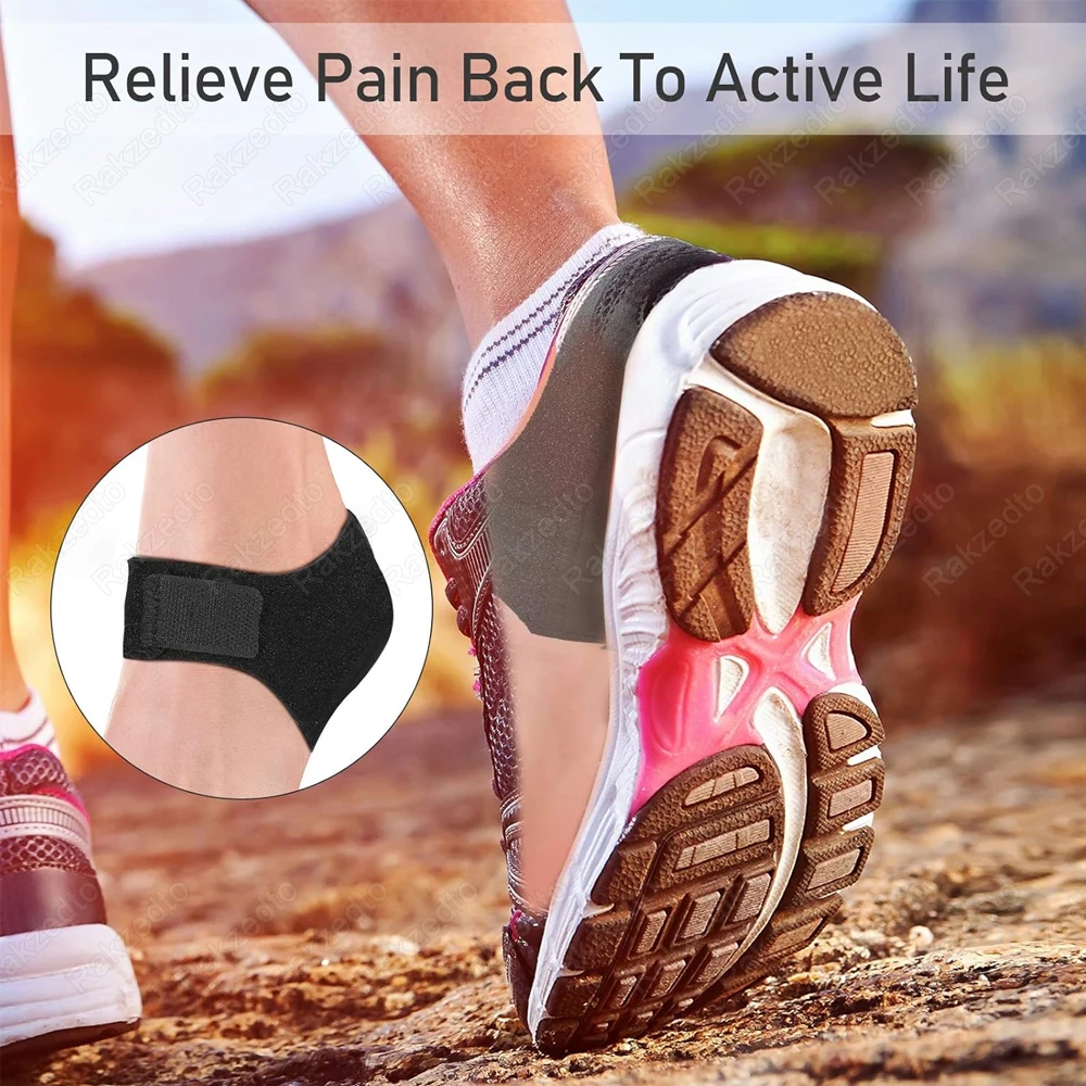 Plantar Fasciitis Heel Spur Foot Support With U-Shaped Silicone Gel Heel Cups for Heel Pain Relief Insoles for Man Woman Walking image 6