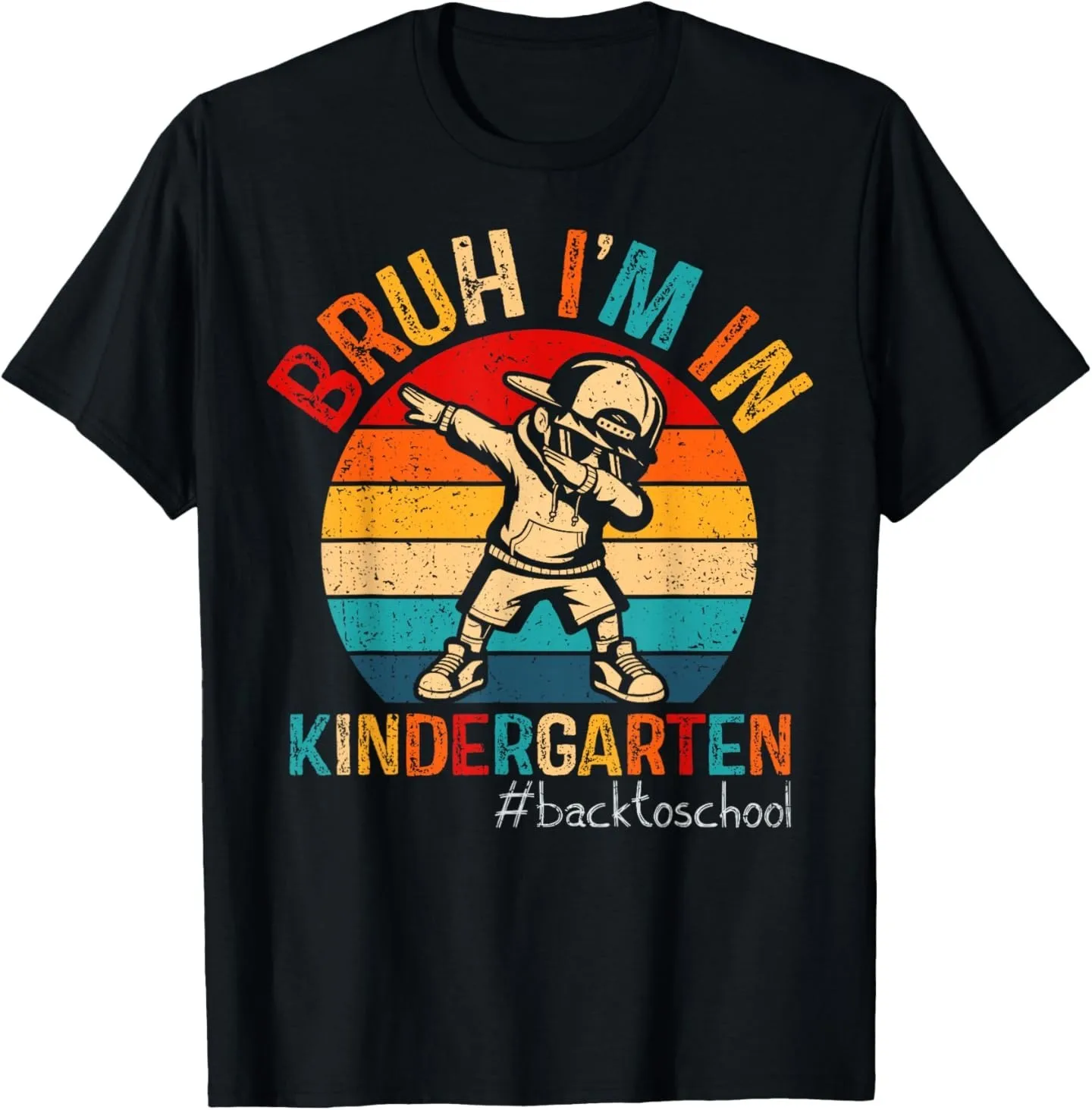 Bruh I'm In Kindergarten Dabbing Boy First day Of School T-Shirt