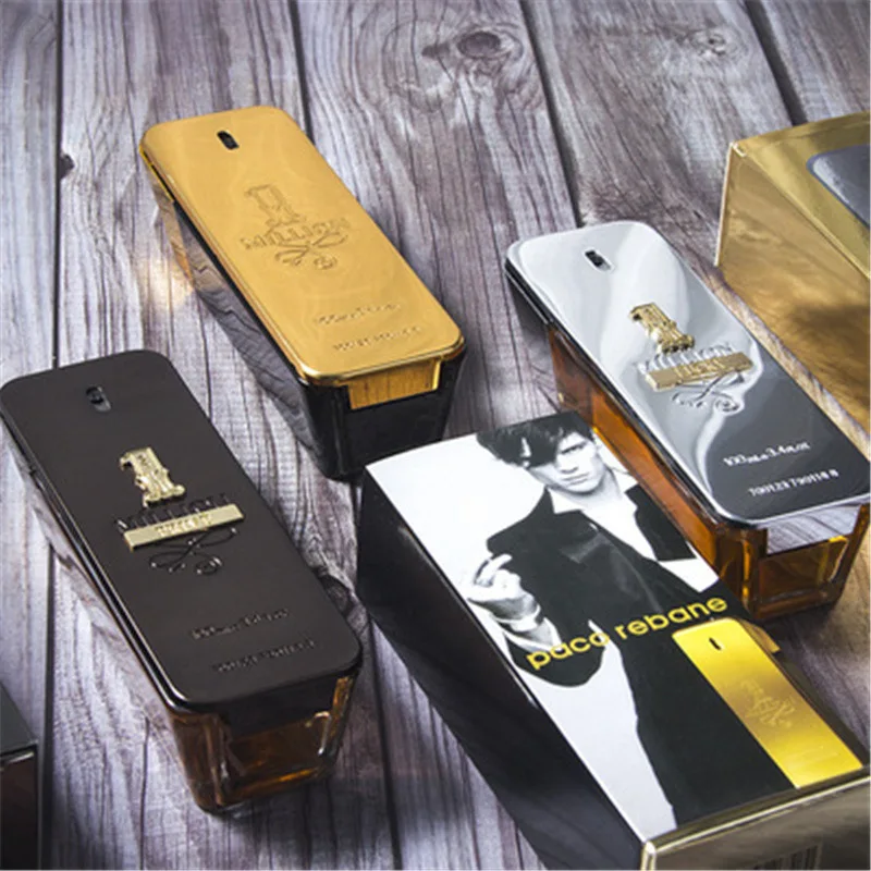 100ml Original Million Gold Hombre Perfume Lasting Strong Masculine Men Taste Strong Spicy Pheromone Cologne Body Spray