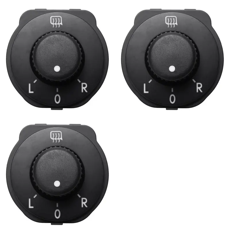 Exquisite 3X 6R1959565F Electric Mirror Control Adjust Knob Button For VW Polo 2010-2020 Rear Side Mirror Switch 6R1 959 565A