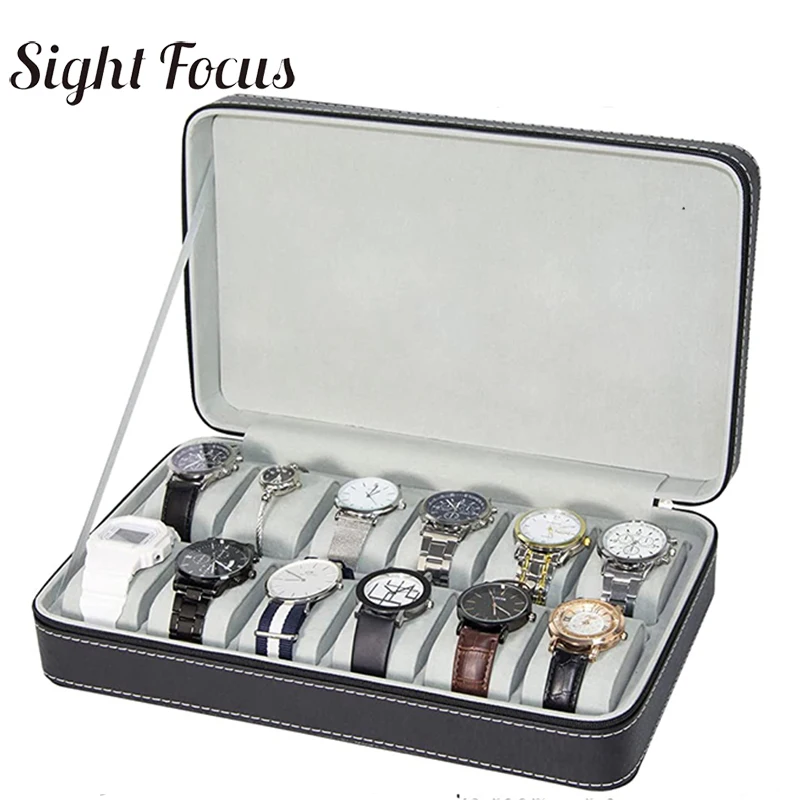 

Органайзер для хранения часов, портативный дорожный держатель для часов, коллекция часов, держатель для подарка, 6 10 12 слотов