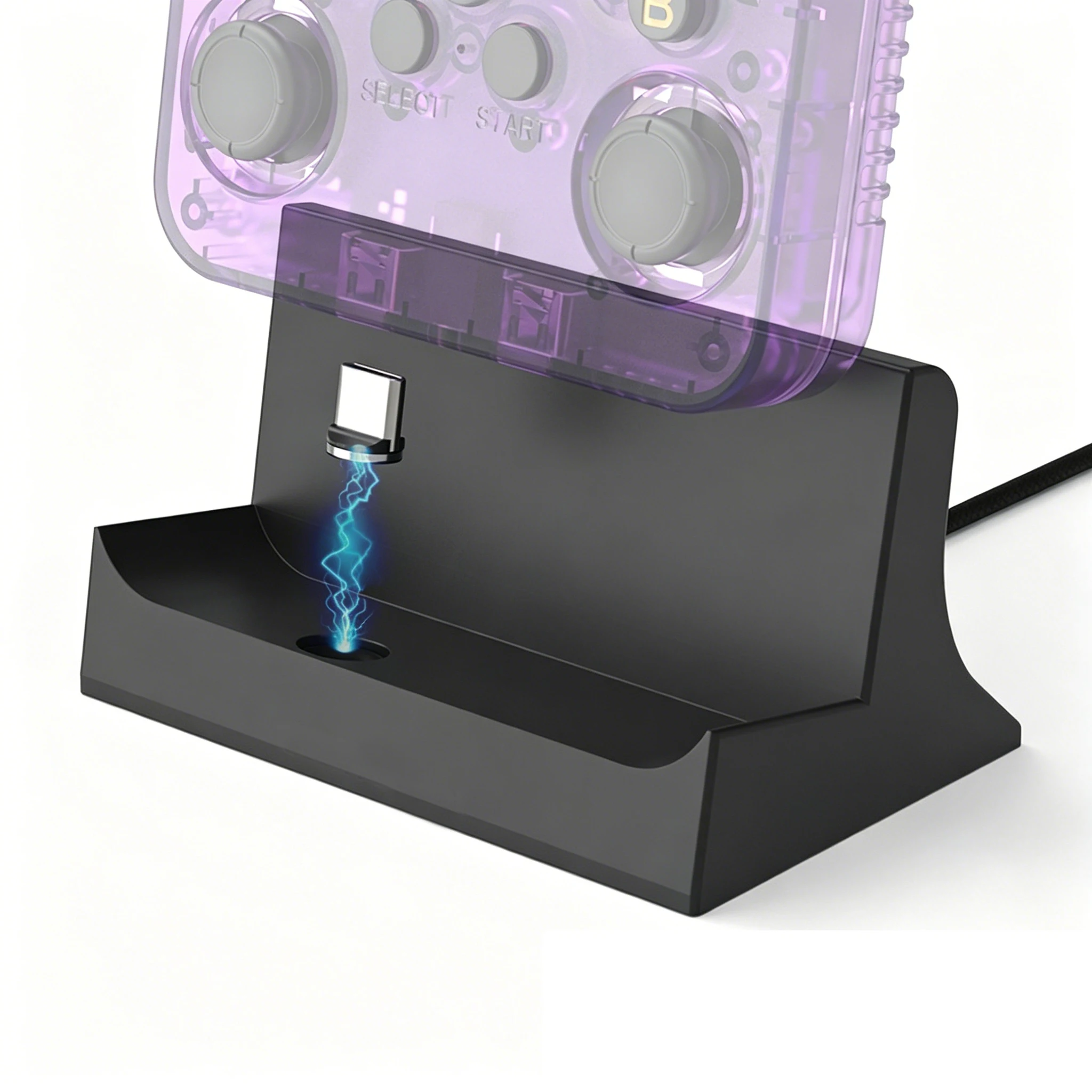 For R36S Magnetic Charging Dock Station Type C Desktop Charger Base with Anti Slip Stand for R36S Handheld Game Console