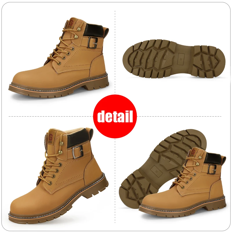 Safety Shoes For Men,Anti-smashing And Antipiercing Steel Toe ,Deodorization Comfortable