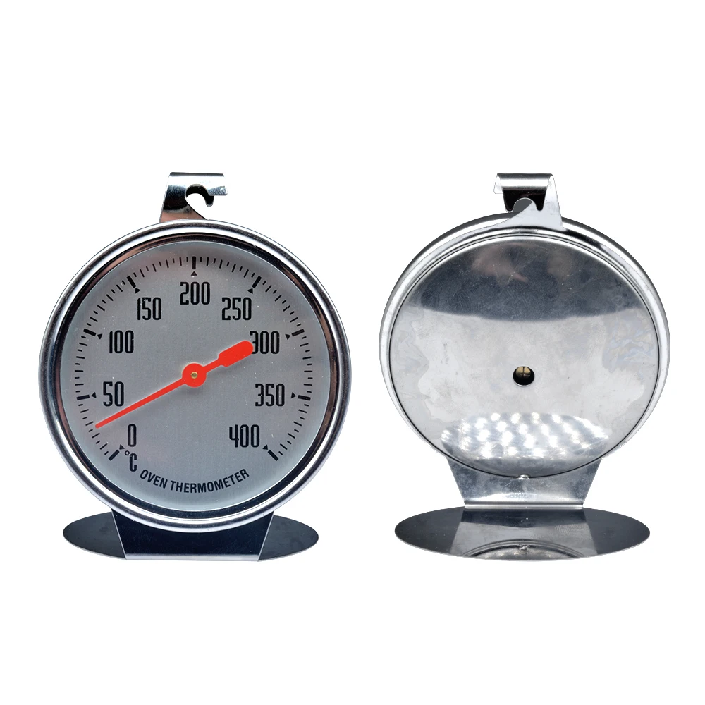 400°C Stainless Steel Oven Thermometer Mini Dial Stand Up Temperature Gauge Gage Food Meat Kitchen Tools Oven Cooker Hygrometer