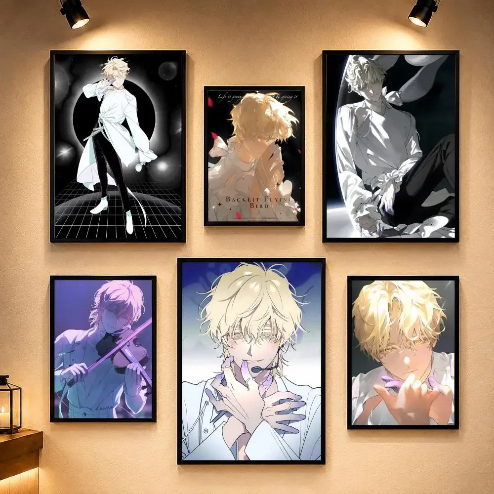 Popular Character A-Alien Stage luka Poster Vintage Retro Anime Poster Stickers Peel and Stick Wall Art Home Decor
