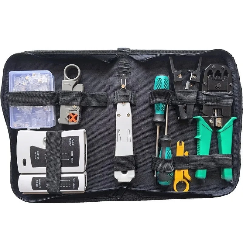 for Network Clamp Set Comprehensive Wiring Kit for Network Tools Telecom Tools Coaxial Cable Tool Set Professional