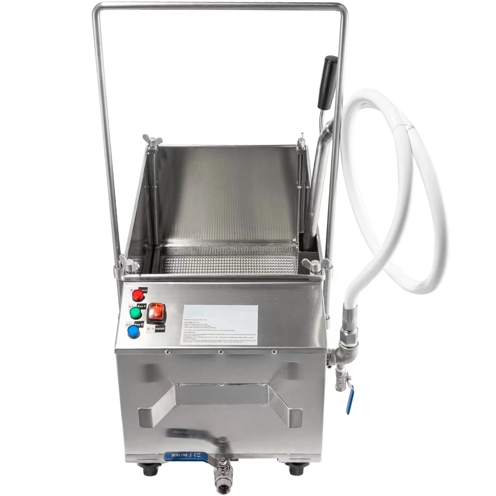 

40 L Commercial Mobile Fryer Filter 80 LBS/10.56 Gal Capacity Oil Filtration System Frying Oil Filter Machine for Restaurant