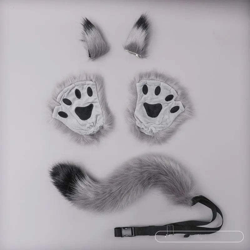 Accessoires d'Halloween avec Oreilles de Renard et Queue de Chien en Fourrure pour Femme, Ensemble de Cosplay, de Carnaval, de Dessin Animé, de Film, de ixen Plein Air
