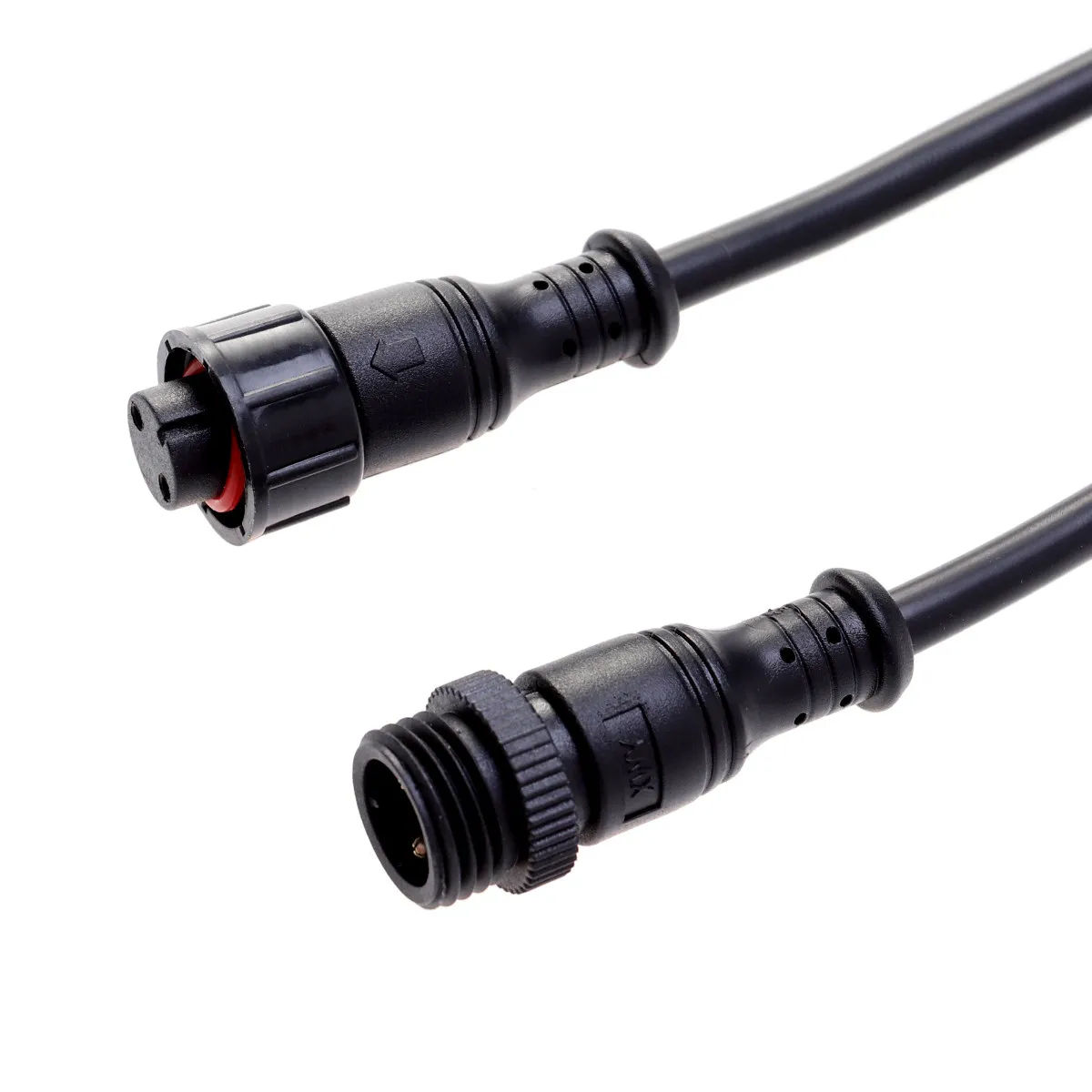 2Pcs M15 Waterproof Plug Connector Stable Conductive Heat Resistant Wire for String Lights Solar Panel Outdoor Garden Patio