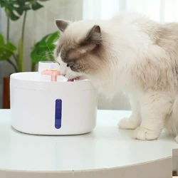 2.6L Large Capacity Automatic Cat Fountain Wireless Smart Pet Water Feeder Dog Water Dispenser with Sensor Cat Drinking Bowl