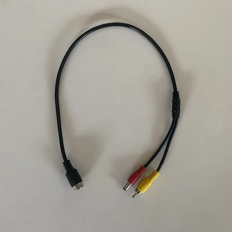 Adattatore cavo connettore prolunga testa aeronautica 4 pin maschio femmina a DC RCA maschio per telecamera CCTV