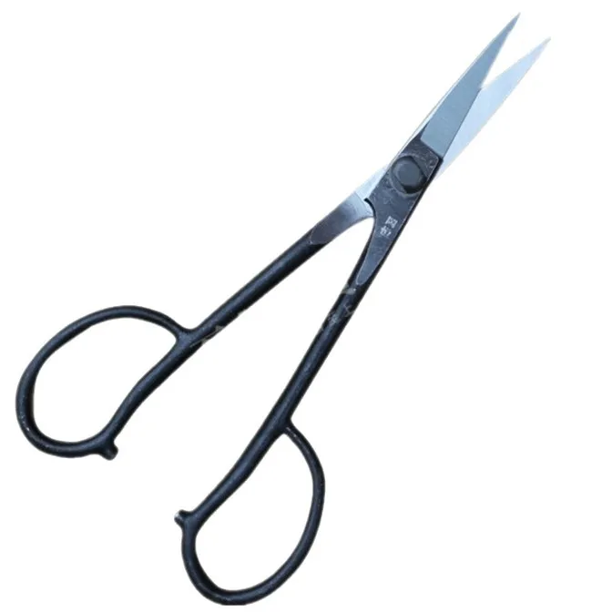 Okatsune No.206 Black Manual Curved Bonsai Trimming Scissors for Garden Bonsai Branch Pruning Hand Tools