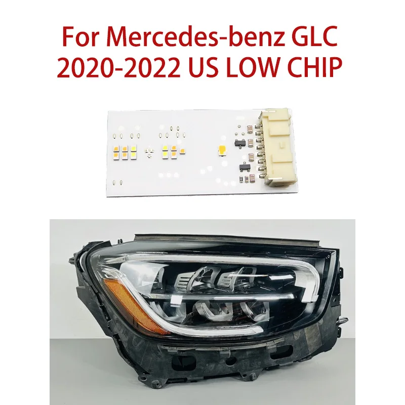 

Белый свет для Mercedes Benz GLC LOW, версия США 2020-2022, чип балласта «Ангельские глазки», дневный ходовой чип, автомобильные фары, чип DRL