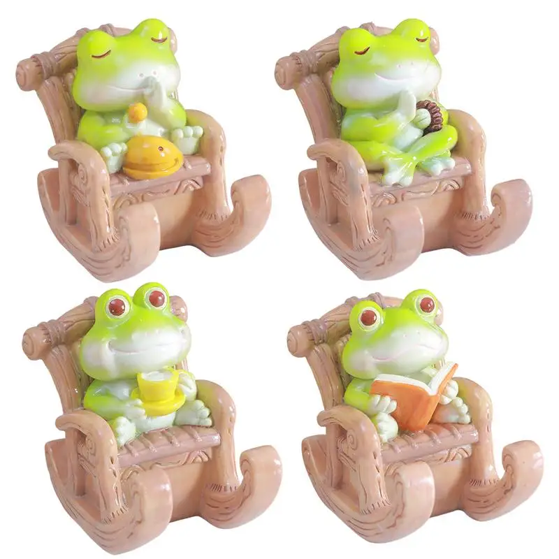 

Frog Phone Stand For Desk Rocking Chair Smartphone Stand Cute Frog Tablet Holder Resin Cell Phone Stand For Bedroom