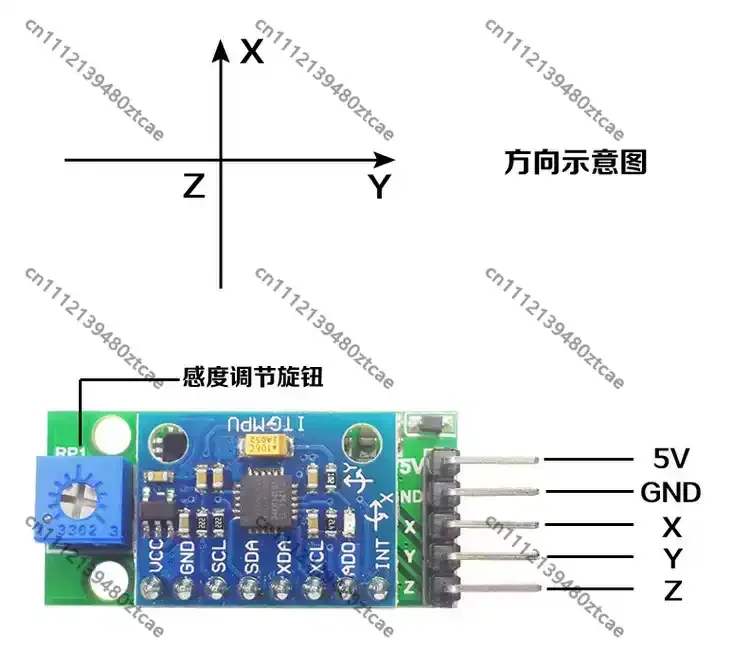DH-6050 three-axis gravity sensing module/head chasing module/PPK aircraft model/head chasing gimbal control module
