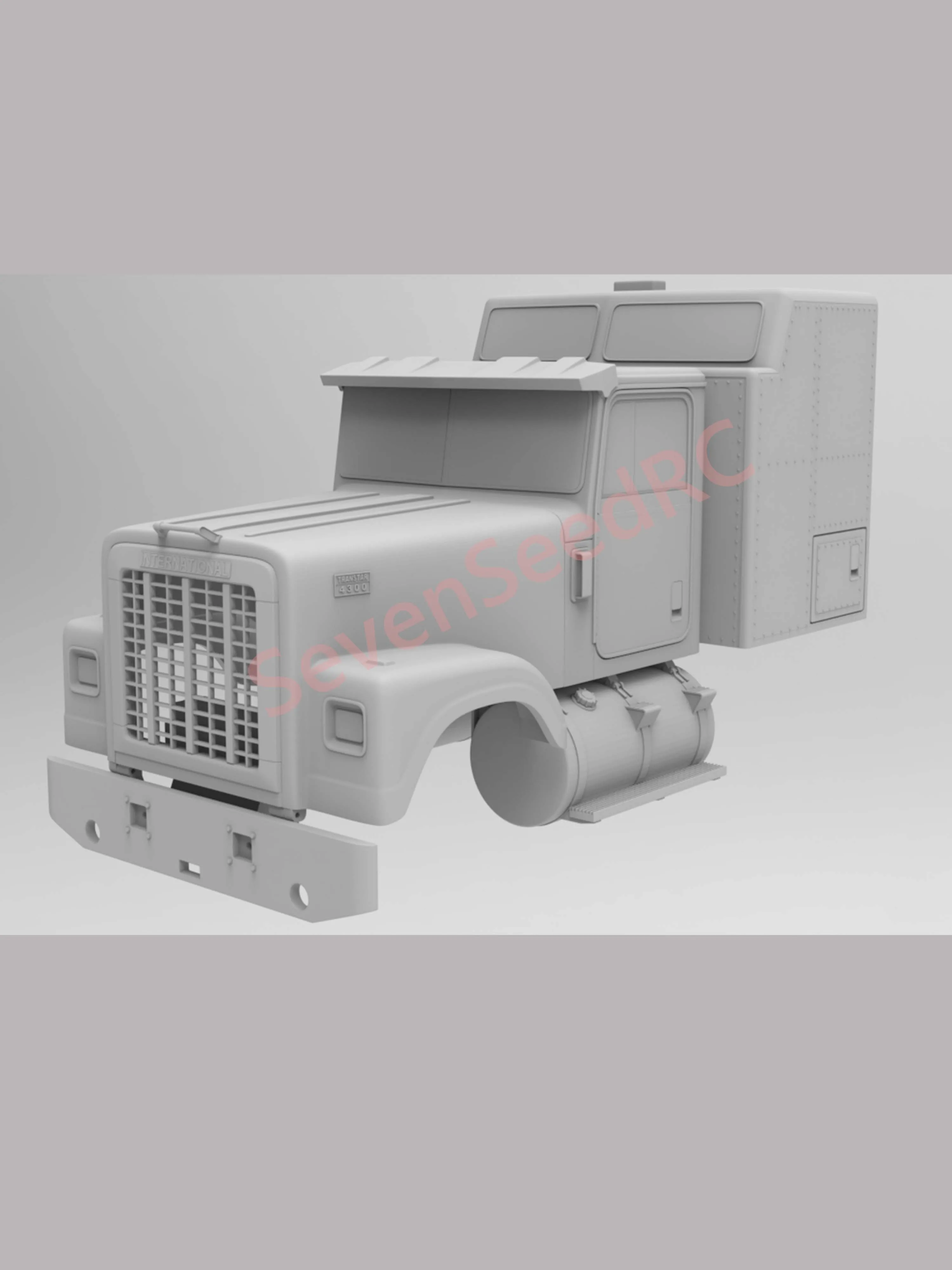 

3d Print Truck Cab Kit INTERNATIONAL TRANSTAR 4300 1/14 Tamiya Fmx Static Dot Model JDM Lesu Lxy Scaleclub