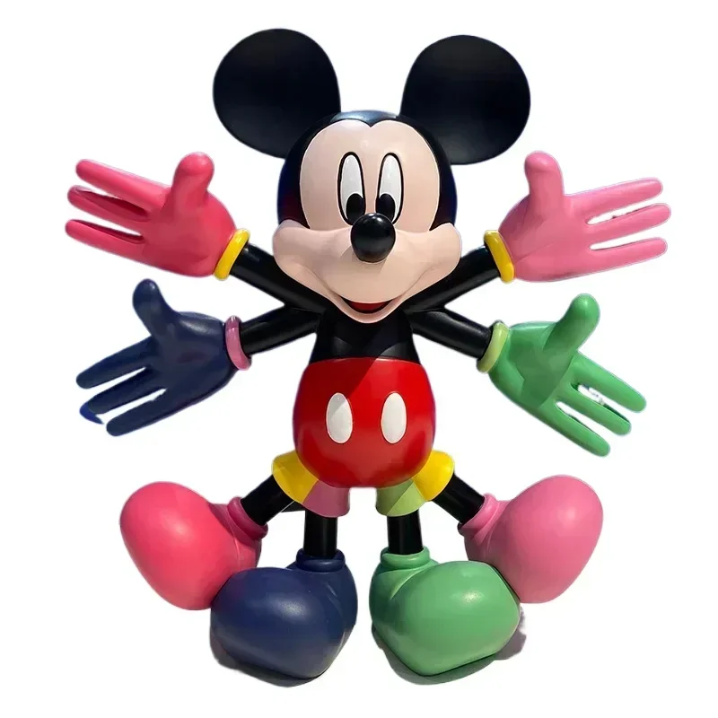 

30cm Figurine Doll Multi Hand Mickey Action Figure Resin Statue Home Decorations Disney Room Ornaments Art Craft Welcome Guest