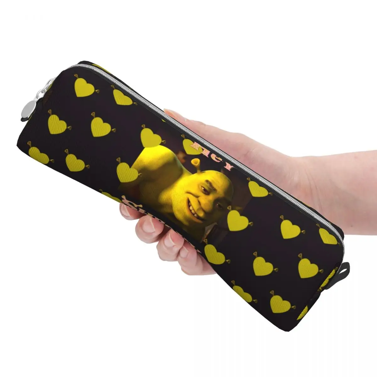 Imagem -03 - Hey Shrexy Meme Lápis Cases Lápis Exclusivo dos Desenhos Animados Pen Box Crianças Grande Bolsa de Armazenamento Escritório Papelaria Presente