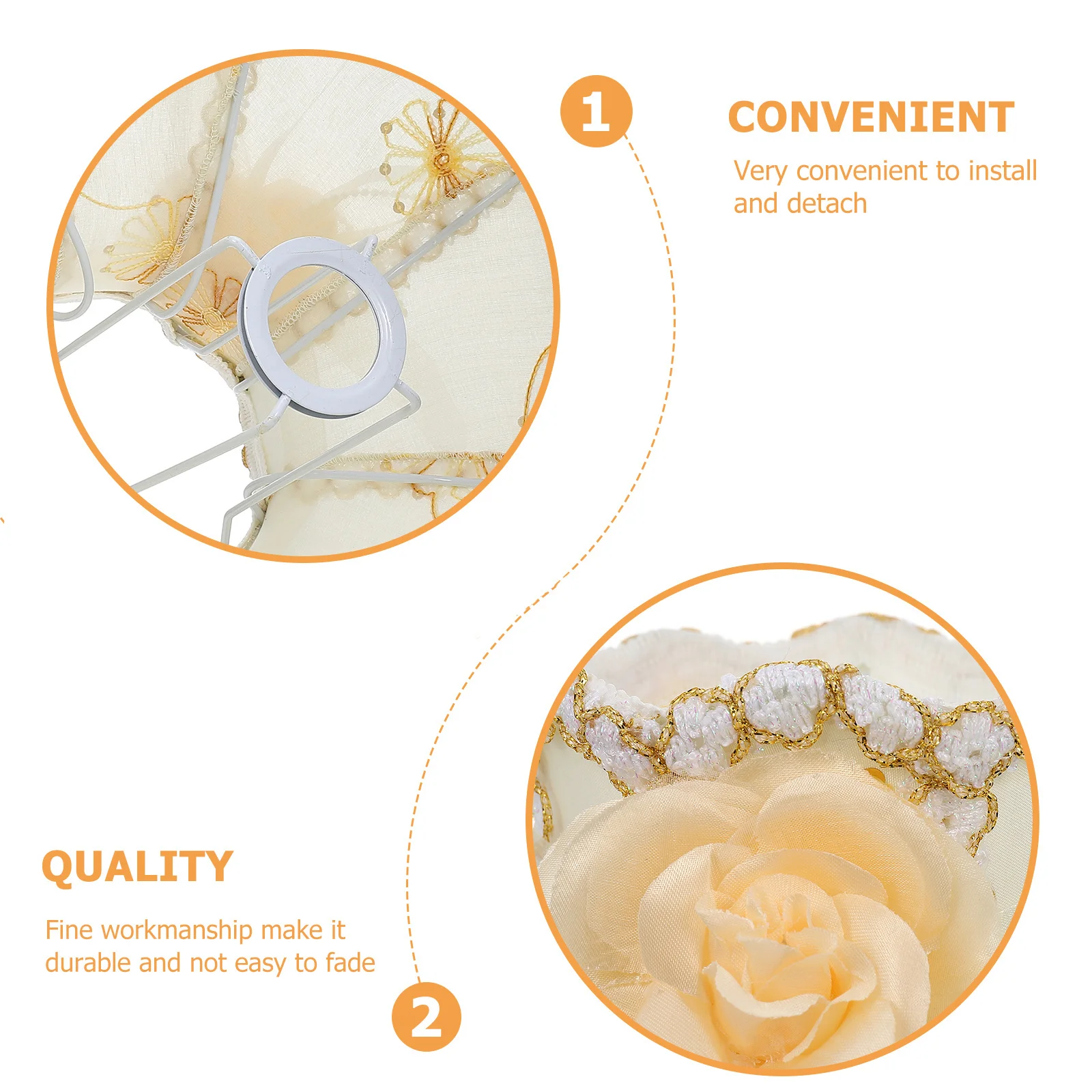 1 قطعة القماش الأوروبي الرجعية نمط الدانتيل عاكس الضوء غطاء المصباح الزخرفية ضوء لينة لغرفة النوم غرفة المعيشة دراسة عاكس الضوء الأوروبي