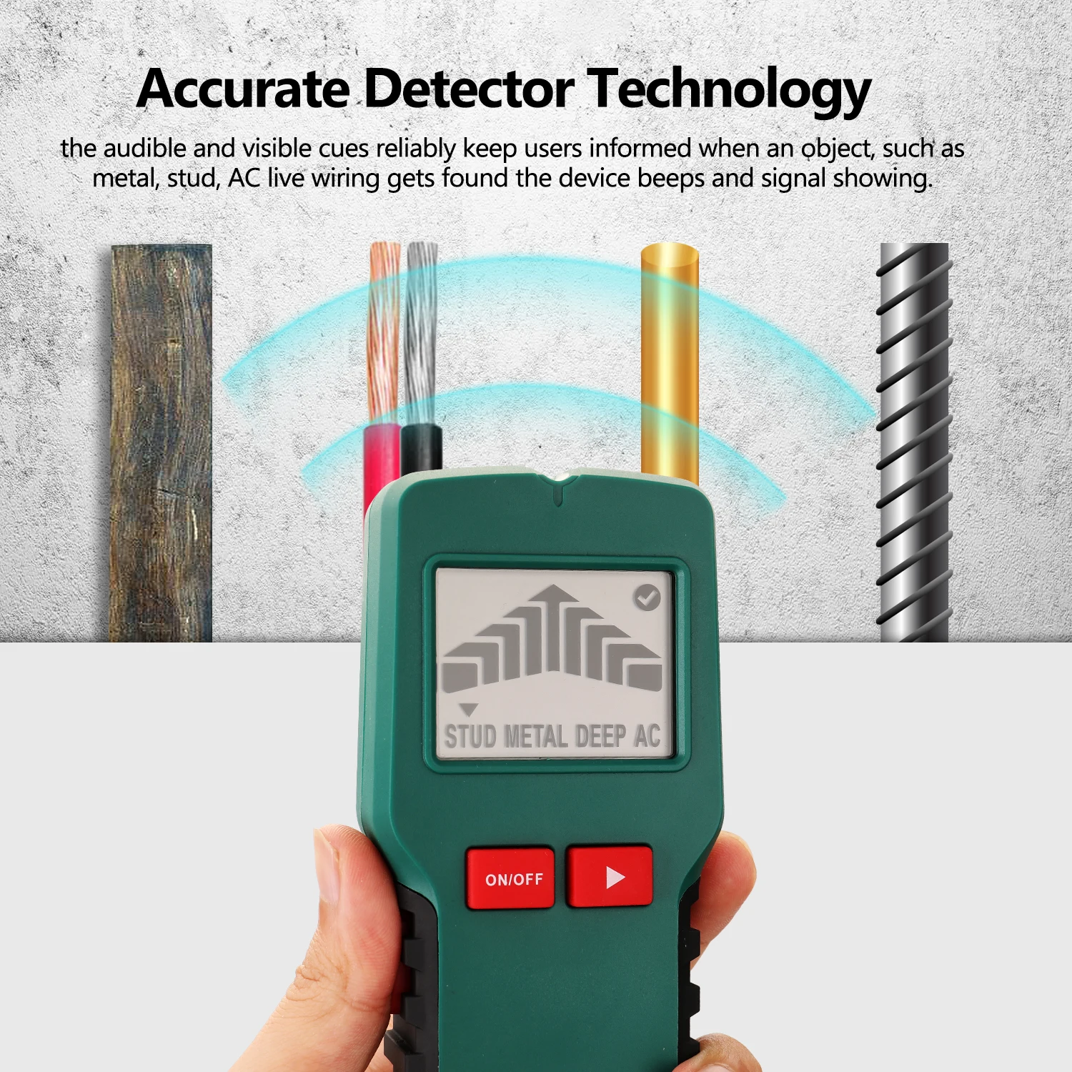 MAYILON MY6238 Inner Material Scanner inside Wall Floor Ceiling 24mm Depth Metal Wood Wire Empty Hole Identification Detector