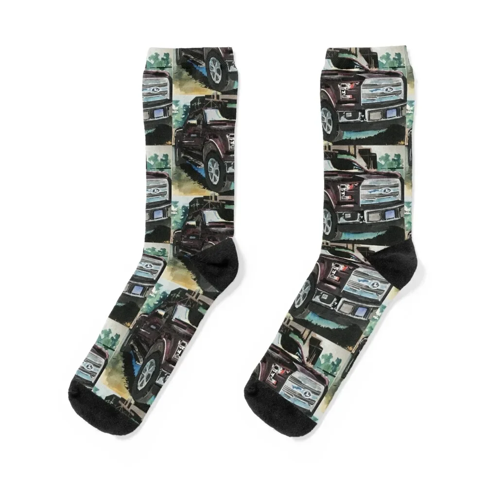 

F150 Socks hip hop winter thermal Antiskid soccer heated Socks Girl Men's