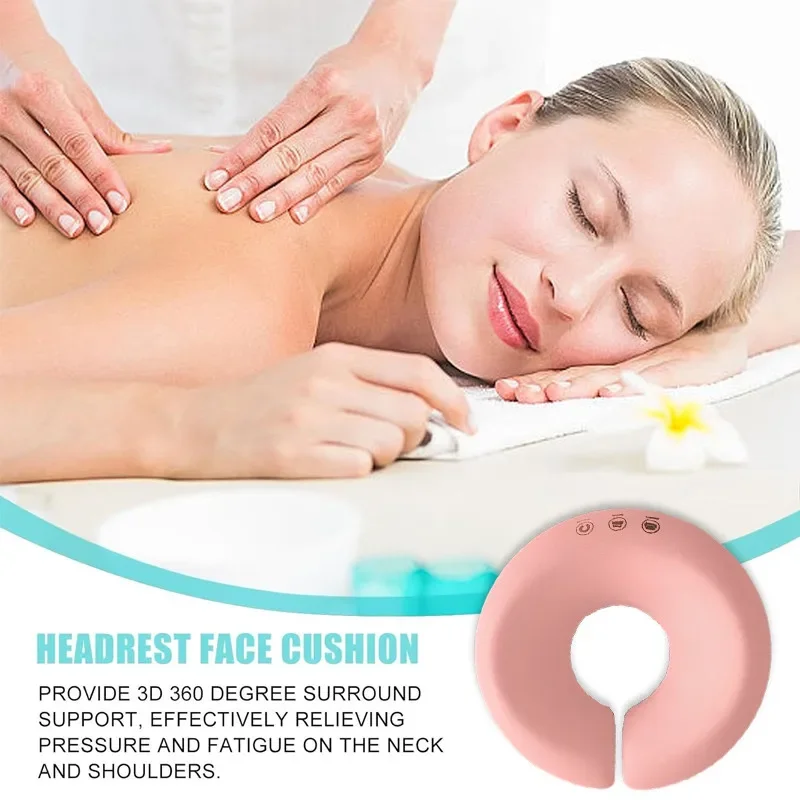 U-Shaped Massage Table Face Cushion Salon Massage Pillow Universal Head Rest Support Pillow with Hole Soft Headrest for Spa
