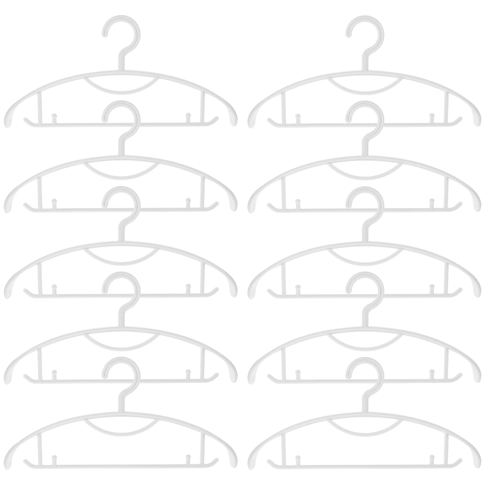 

10 Pcs Non-slip Hanger Household Jeans Hangers Coat Home Hooks Hotel Clothes Accessories Hanging Rack