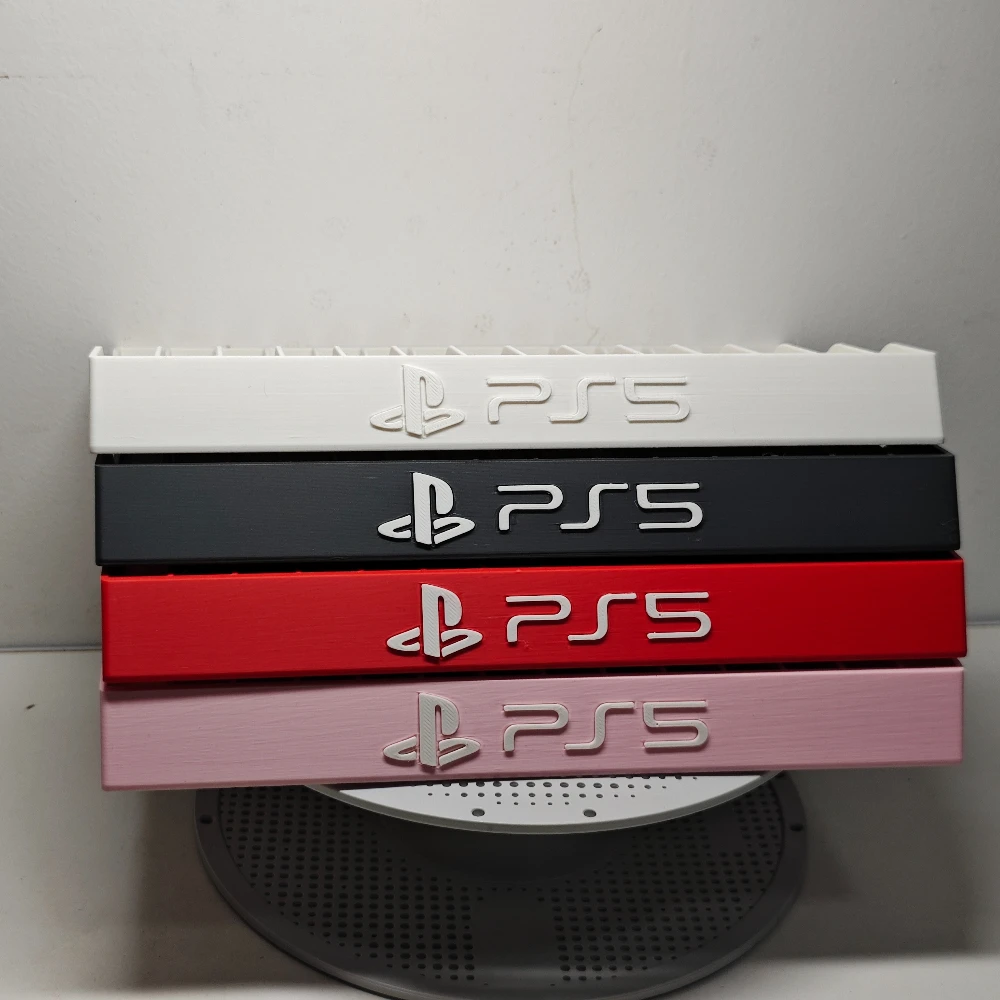 Sleek 3D Printed Game Disc Hol - Desk Setup Ps5 recension och pris