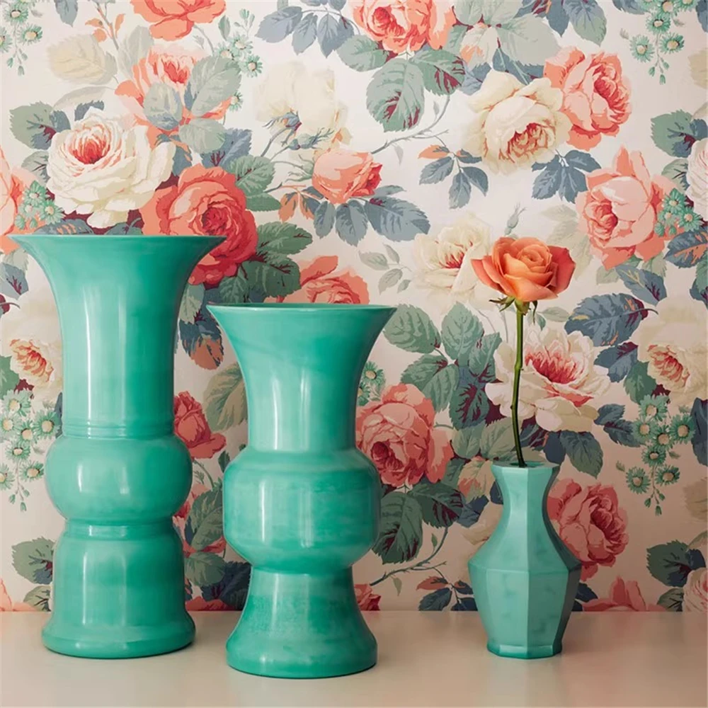 

Custom American pastoral mural wallpaper living room sofa dining room peony flower art wall covering TV background wall paper 3D