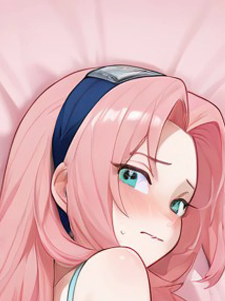 Dakimakura Anime Sakura Haruno Pillow Case Double-sided Print Of Life-size Body Pillowcase Gifts Cushion Cover