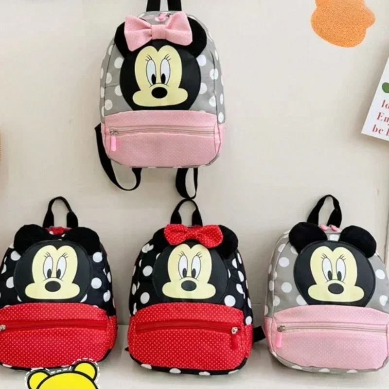 

Disney Mickey Kindergarten Kids Cute Boys and Girls Bags Cartoon Small Backpacks