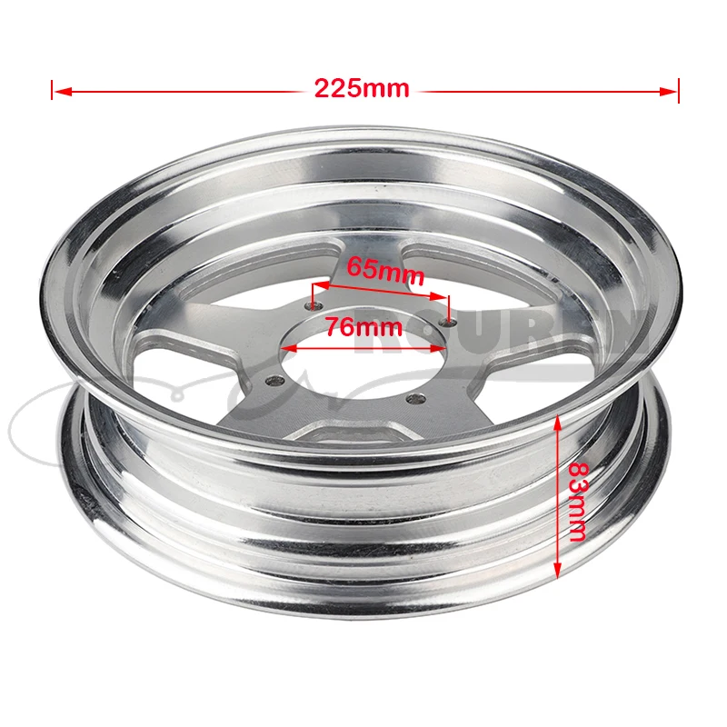 2.75-8  Inch Front Rims for Monkey Bike for Small Monkey Motorcycle Wheel Modified 8 Inch Electroplated Integral Wheel Hub