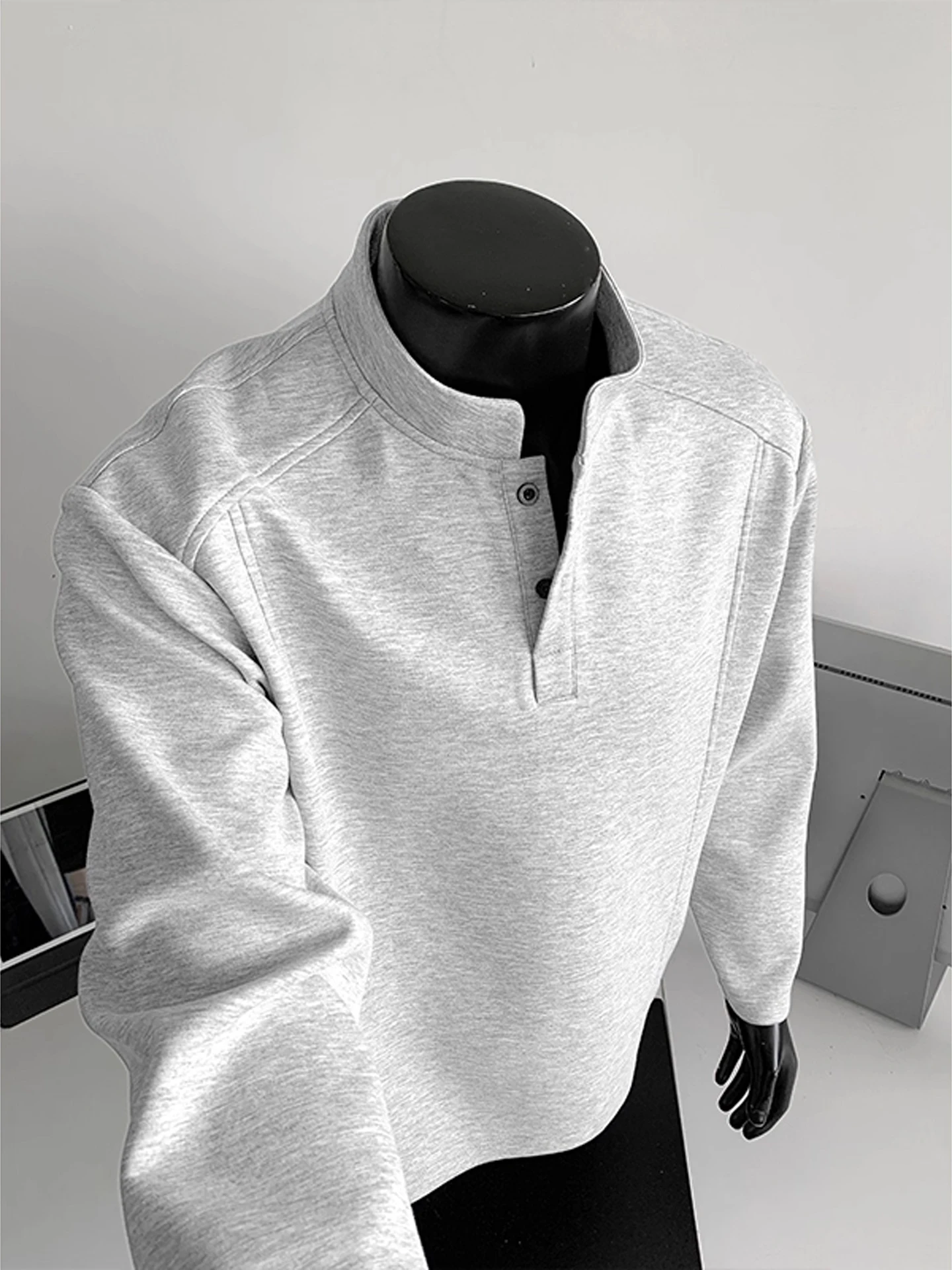 

American Sle Long Sve T-irt Men's Winter Warm Casual Faion Street Sle Base Layer Sweatirt with Fce