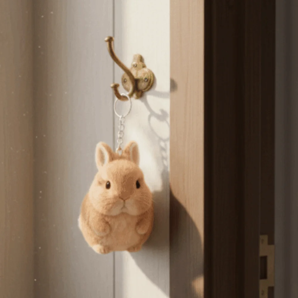 

Милый плюшевый брелок-кролик Kawaii: кукла-подвеска для сумки, мультяшное украшение, игрушка-подарок