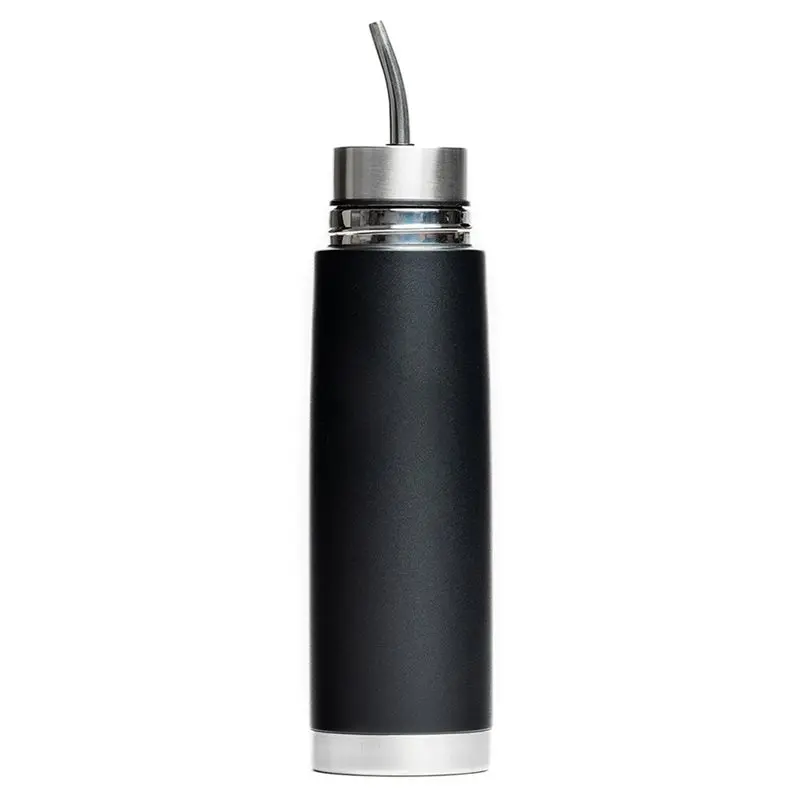 AB46-All In One 2-In-1 Stainless Steel Yerba Mate vacuum flask, Self-Serving Thermal Mate Bottle With Built-In Bombilla